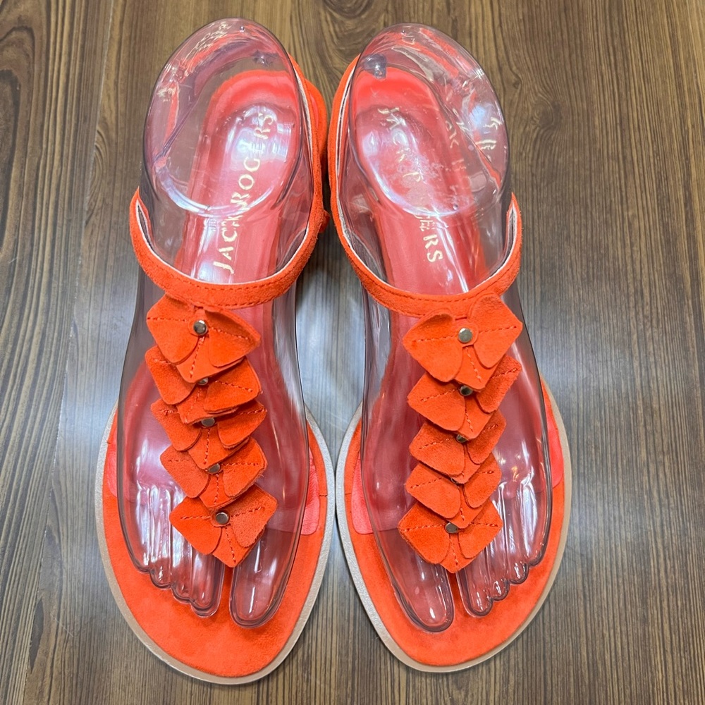 NWOT Jack Rogers Bella Sandals, Color Chili, Size 8M - Picture 3 of 9